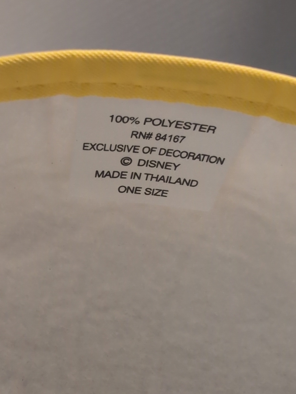 Vintage Disney Parks Yellow Mickey & Friends Ear Hat with Clear Character Ears - Picture 2 of 7